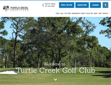 Tablet Screenshot of golfturtlecreek.com